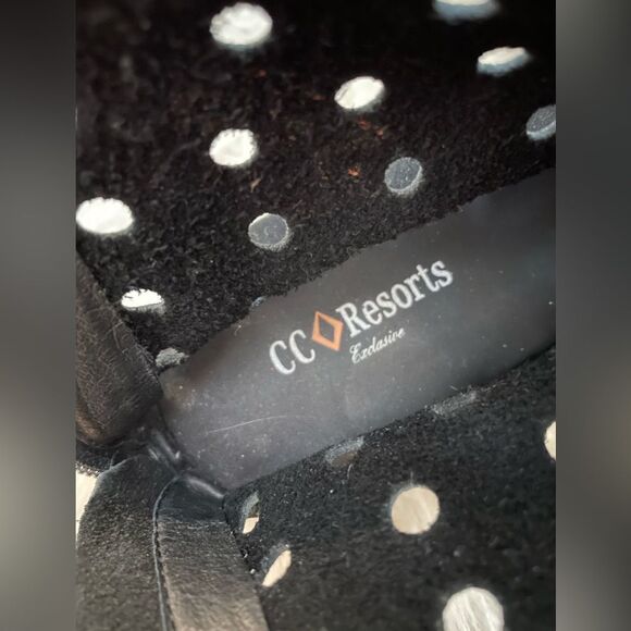 CC Resorts HOPE Black Nubuck Perforated Ankle Booties 7 - Picture 6 of 7